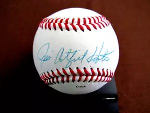 JIM CATFISH HUNTER YANKEES A'S HOF PITCHER SIGNED AUTO VINTAGE DY BASEBALL JSA - Picture 1 of 3