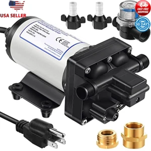 110V Water Pressure Booster Pump Self Priming 5.5GPM 70PSI Strainer Fittings New - Picture 1 of 7