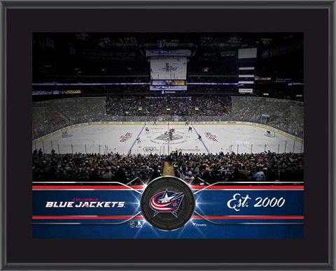Columbus Blue Jackets 10" x 13" Team Stadium Plaque Authentic Cover