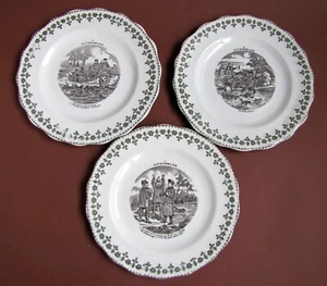 3 Assiettes Automobiles 1900 LG Léon Graves Faïence de Clairefontaine - Imagen 1 de 6