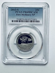 2013-S Fort McHenry National Park Quarter PCGS PR69DCAM - Picture 1 of 12