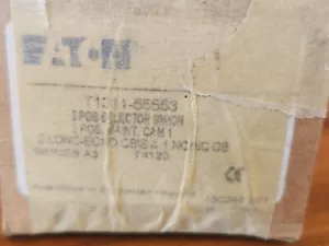 Eaton T1311-55553, 2 Pos Maint Switch, Black Knob 2 LONC/ECNO & 1 NC/NC (NOS) - Picture 1 of 4