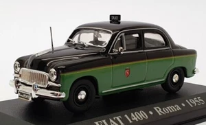 Altaya 1/43 Scale AL181120 - 1955 Fiat 1400 Roma Taxi - Black/Green - Picture 1 of 5