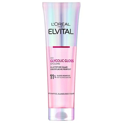 L'Oréal Paris Elvital Glycolic Gloss Spülung - Glanzloses & Stumpfes Haar, 150Ml - Bild 1 von 4