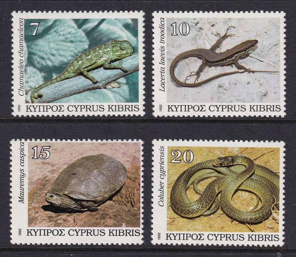 CYPRUS 1992 Reptiles set of 4 SG 822-825 MNH/** — 第 1/1 张图片