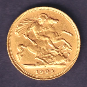 Australia.  1903 Sydney - Half Sovereign...  Part Lustre - gVF - Picture 1 of 2