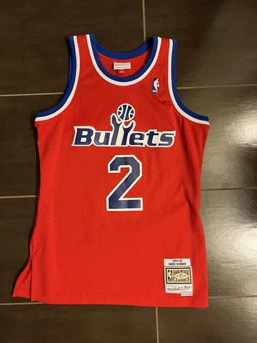 Chris Webber Mitchell & Ness 1994-95 Bullets Jersey Medium Authentic Adult Owned Cover