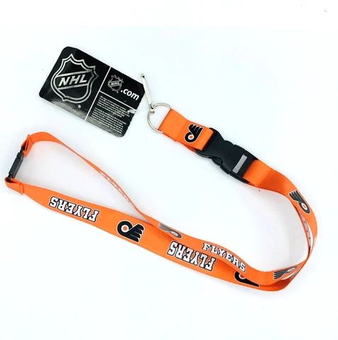 PHILADELPHIA FLYERS NHL 22" BREAKAWAY LANYARD W/ QUICK RELEASE FREE SHIPPING Cover