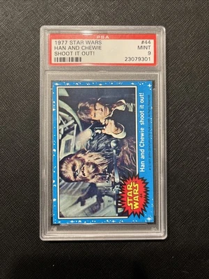 1977 Topps Star Wars Han And Chewie Shoot It Out! #44 PSA 9 MINT - Image 1 of 3