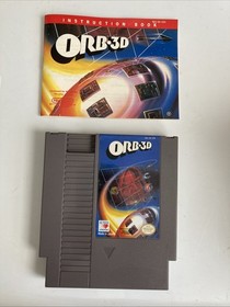 Orb 3D NES Nintendo Game Cartridge + Instruction Manual Authentic & With A Case!
