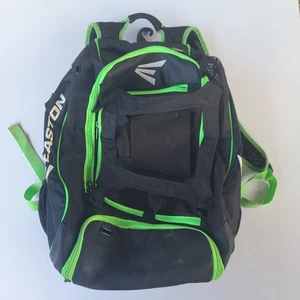 EASTON WALK OFF BASEBALL SOFTBALL BAG BACKPACK BLACK/GREEN Used Nice Shape - Picture 1 of 9