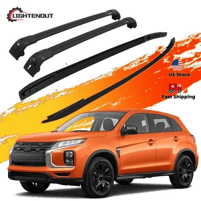 4PCS Side Rails Cross Bars For Mitsubishi Outlander 2013-2021 Roof Rack Rails - Image 1 of 4