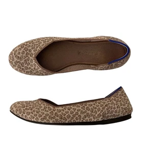Rothy’s flache Schuhe Größe 11 Portobello gepunktet rund geschnitten hellbraun cremefarben - Bild 1 von 10