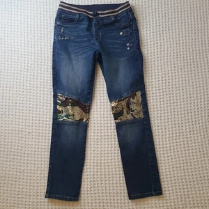 Wonder Nation Girls Pull On Jeggings Embroidered And Sequins L (10-12)Plus - Picture 1 of 14