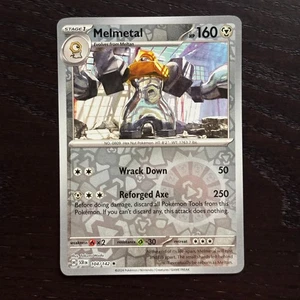 Melmetal 104/142 Pokemon Stellar Crown Scarlet & Violet Reverse Holo Rare NM - Picture 1 of 2