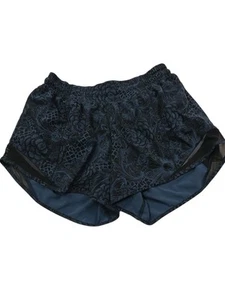 Lululemon SZ 6  Hotty Hot Short  4"  Running Women's 6 Black Floral Pattern - Bild 1 von 6
