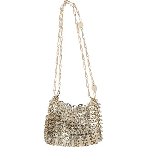 Bolso de hombro PACO RABANNE 1969 nano disco metálico plateado precio de venta sugerido por el fabricante 580 - Imagen 1 de 5