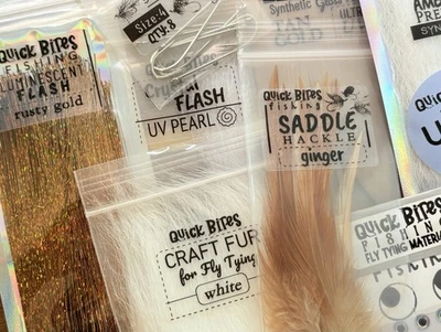 Kit Variedad Atar Moscas - Tonos Naturales - Materiales para Atar Moscas Minnow Minded Foto 1 de 4