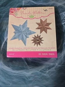 Used Retired Sizzix Bigz Celestial Stars die #658345 Brenda Walton - Picture 1 of 8