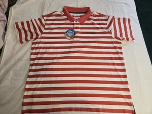 Mens PgG Polo Columbia Sportswear Size XL Color Red & White Stripes Short... - Picture 1 of 12