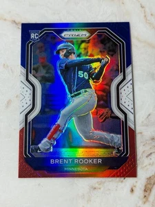 Tarjeta de novato Brent Rooker - 2021 Panini Prizm béisbol rojo blanco azul Prizm - Imagen 1 de 2