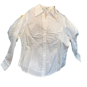 Camisa blanca Pendleton 16 esmoquin crujiente para mujer nueva con etiquetas - Imagen 1 de 4