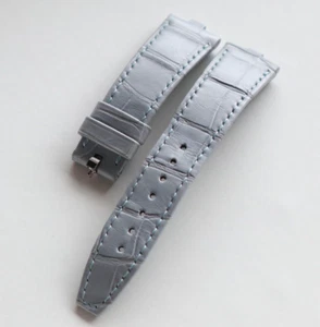 Authentic Vacheron Constantin 20 mm x 16 mm Gray Leather Strap / Band 082674 - Picture 1 of 3