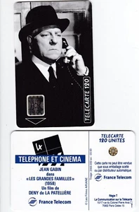 RARE TELECARTE 120 . JEAN GABIN  . mars 1993  .  PHONE CARD . - Imagen 1 de 1