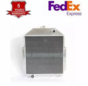 3-Row Aluminum Radiator For 1942-52 Ford F1 F2 F3 F4 Pickup Ford V8 Engine - Picture 1 of 9