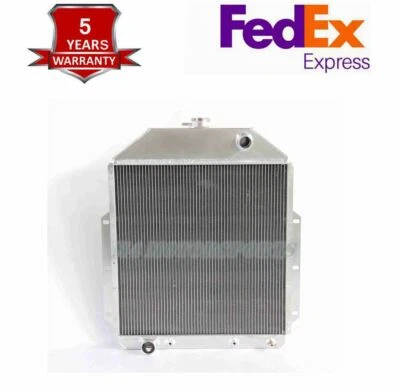 3 Row Aluminum Radiator For 1942-1952 1949 1950 1951 Ford F1 F2 F3 F4 Pickup V8 - Image 1 of 4