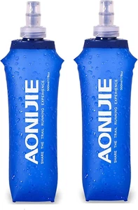 250ML/350ML/500ML/600ML Portable TPU Soft Water Bottle Folding Soft Flasks for O - Picture 1 of 18