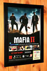 Jeu vidéo Mafia II 2 rare petite affiche / page publicitaire encadrée PS3 Xbox 360 Xbox Live