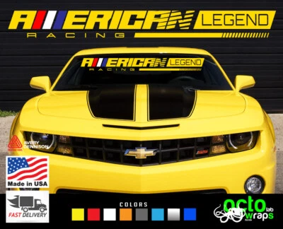 Calcomanía adhesiva para parabrisas Chevrolet Camaro SS RS ZL1 American Legend ruedas Foto 1 de 4