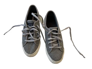 Grau Flanell Sperry Topsider Sneakers Schuhe Größe 6,5 - Bild 1 von 8