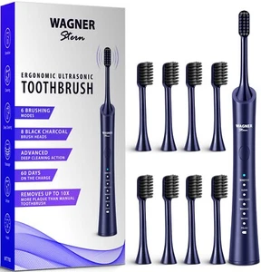 Wagner & Stern WT7700 Whitening Electric Toothbrush with Charcoal Bristles - Picture 1 of 7