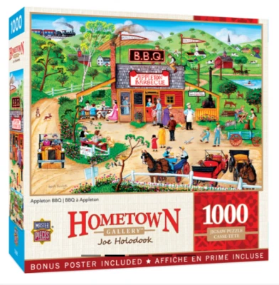 Jigsaw Puzzle 1000 Pieces 'Appleton Barbeque' Hometown Gallery + Bonus Poster - Image 1 of 4