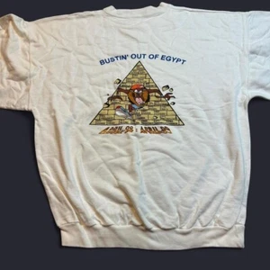 Vintage 80er Bustin Out of Egypt Taz Sweatshirt Gr. Large - Bild 1 von 6