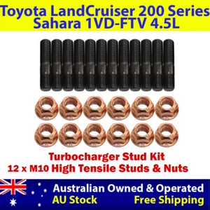 High Tensile Twin Turbo Stud Kit For Toyota LC 200 Series Sahara 1VD-FTV 4.5L - Picture 1 of 6