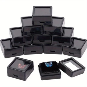 36sets Plastic Jewelry Storage Boxes with Visual Window and Sponge Inside Square - Picture 1 of 7