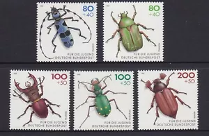 ALEMANIA - 1993 FONDO DE BIENESTAR JUVENIL conjunto de 5 montadas sin montar o nunca montadas - escarabajos, insectos, vida silvestre - Imagen 1 de 1