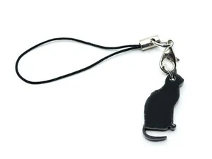 Chats Pendentif pour Téléphone Portable Miniblings Noir Sorcière Animal Élégant - Photo 1 sur 6