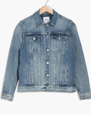 Chaqueta de mezclilla Joe's Jeans para mujer West Adams lavado claro S corta NUEVA Foto 1 de 4