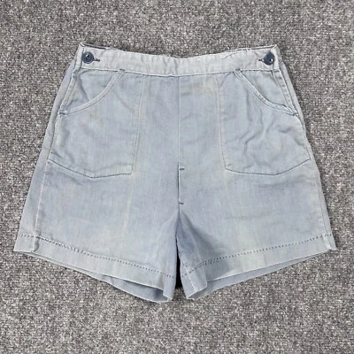 VINTAGE 30s 40s Childrens Cotton Denim Shorts Pants 1930s Great Depression - Image 1 of 4