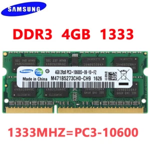 Samsung DDR3 4GB (1x4GB) 1333 MHz PC3-10600S SO-DIMM Laptop Memory 1.5V 204pin - Bild 1 von 12