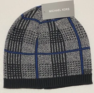 Gorro para hombre Michael Kors negro/gris/azul - Imagen 1 de 5