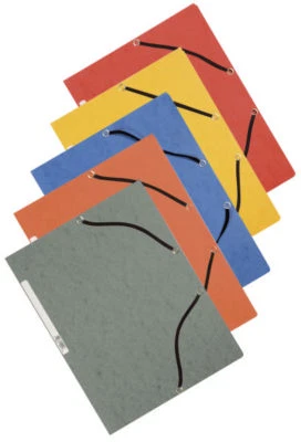 10 x Sammelmappe A4 mit Eckspanner Mappe Gummizug Farbe wählbar Q-Connect