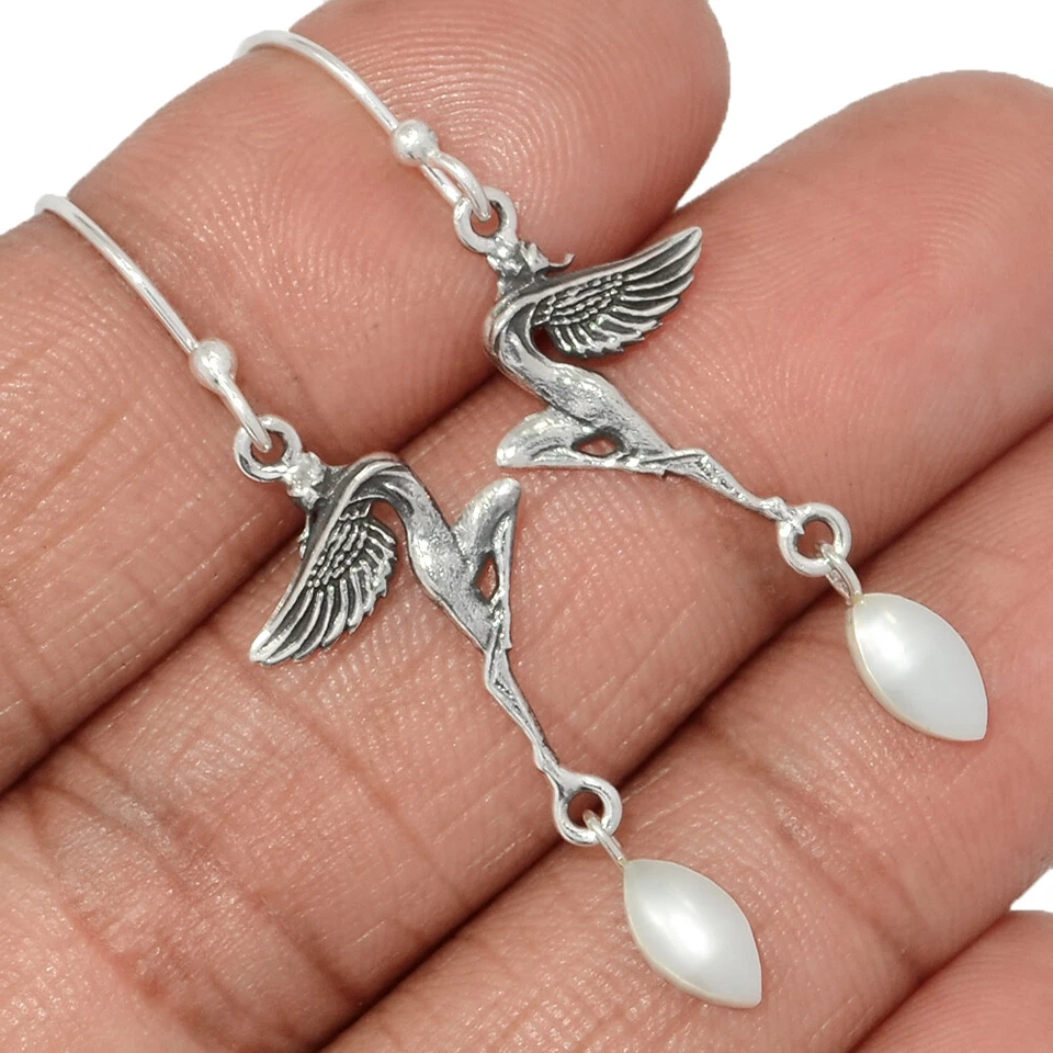 Pendientes de plata de ley 925 con perlas cultivadas CE44480 de hadas Foto 1 de 1