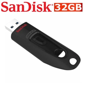 SanDisk 32GB USB Flash Drive Ultra USB 3.0 Memory Stick Pen PC Mac CZ48 130MB/s - Picture 1 of 2