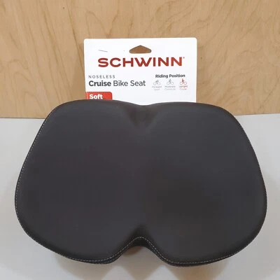 Schwinn NOSELESS Cruise Soft Foam 10-3/4" Wide Comfort Bike Seat - Image 1 of 4