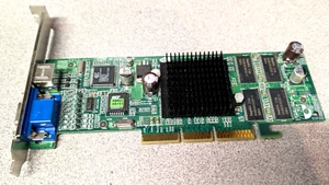 MSI MX400D-T64 8852 Nvidia GeForce 2 MX400 64MB DDR Video TV-Out AGP - Picture 1 of 4